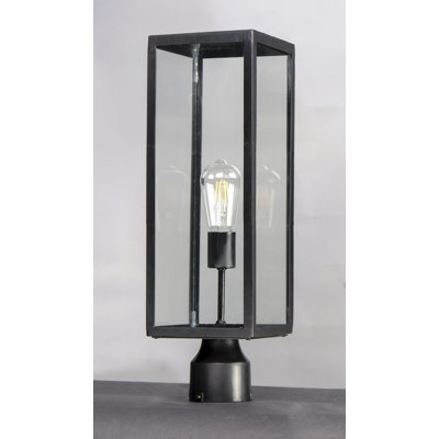 Tangier Stained Glass Lantern Head Post Lantern
