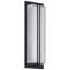 Fixation murale d'extérieur DEL Driftwood - H 18,75 po - Finition noire-2111097380-2111097432-2111097433
