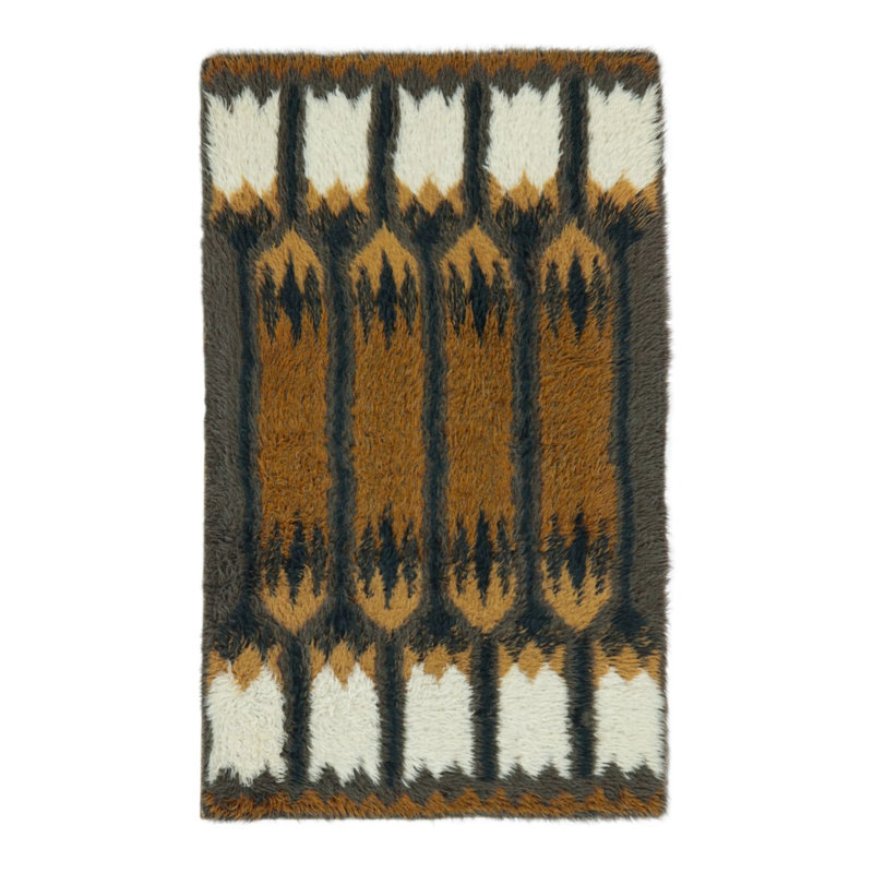 Scandinavian One-of-a-Kind 2'10x4'8 Hand Knotted Area Rug