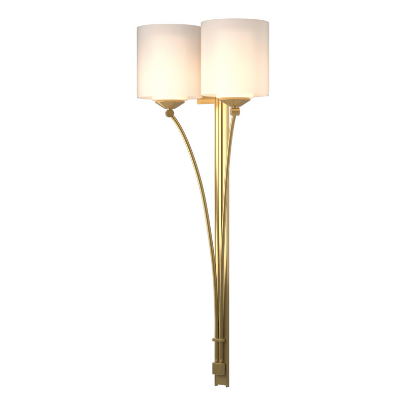 Formae 2 - Light Dimmable Wallchiere, Opal, Modern Brass