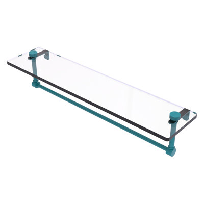 Tablette de meuble-lavabo en verre avec barre à serviettes intégrée NS