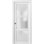 Porte blanche en verre givré Lucia