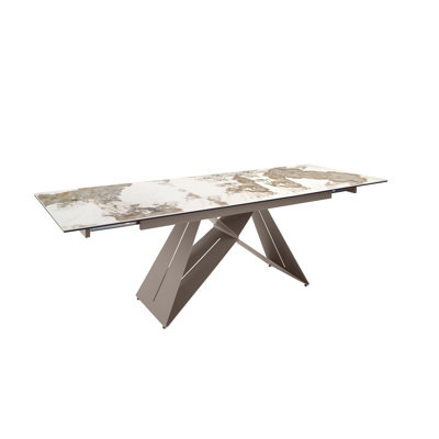 Extendable Marble Top Dining Table