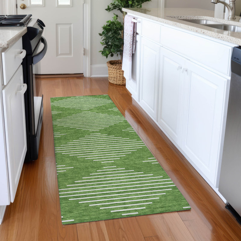Premium Machine Washable Colmenero AMF1016 Geometric Rug, Runner 2'3" x 7'6"