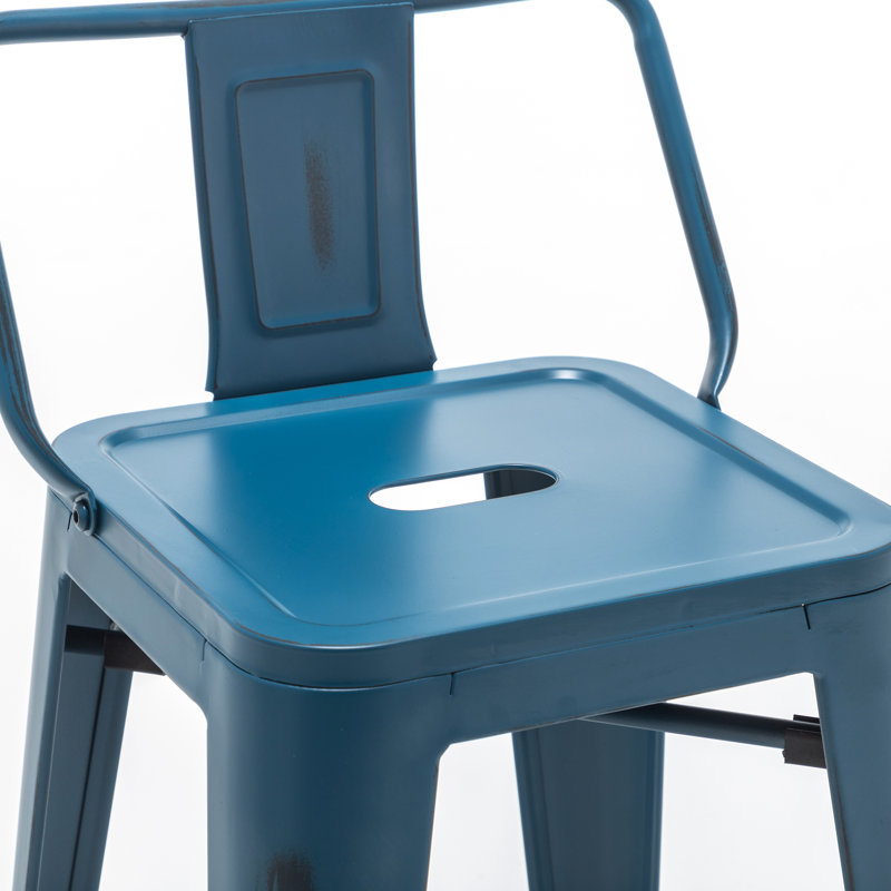 Tabouret de comptoir et de bar Devan, Blanc, crème, Tabouret de comptoir (siège d'une hauteur de 24 p