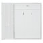 Lit escamotable mural Murphy avec tablettes, garde-robe et lumières DEL-1863034600-1863034601