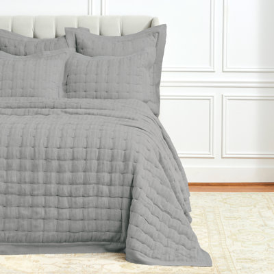 Courtepointe réversible en coton standard Laken