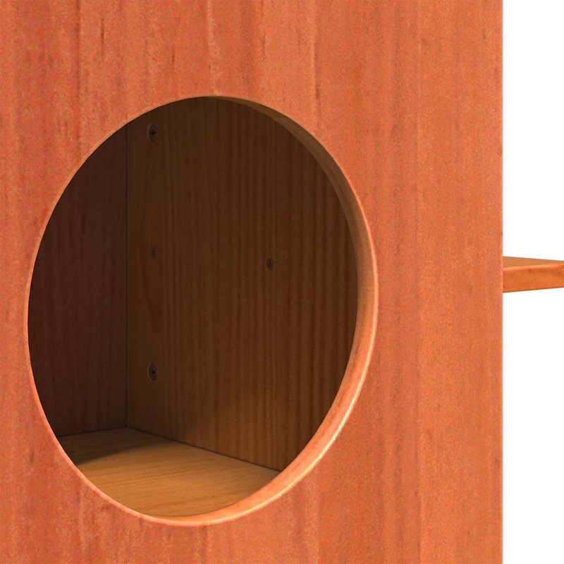 30cm H Cat Tree, Wax Brown