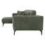Riviera 4 Seater Corner Sofa, Fabric, 286cm Modern L-Shaped with Metal Legs-404754983-418821126