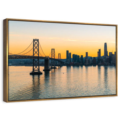 Golden Oakland Bay Bridge