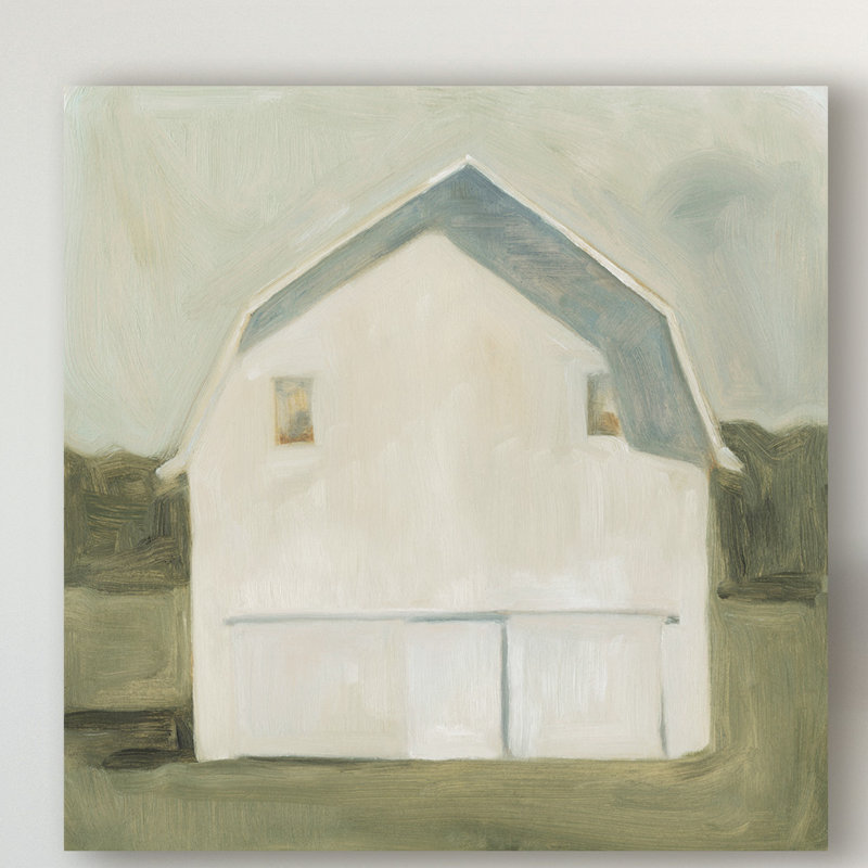«Serene Barn VI» par Emma Scarvey - reproduction d'art sur toile, H 18 po x l 18 po x P 2 po