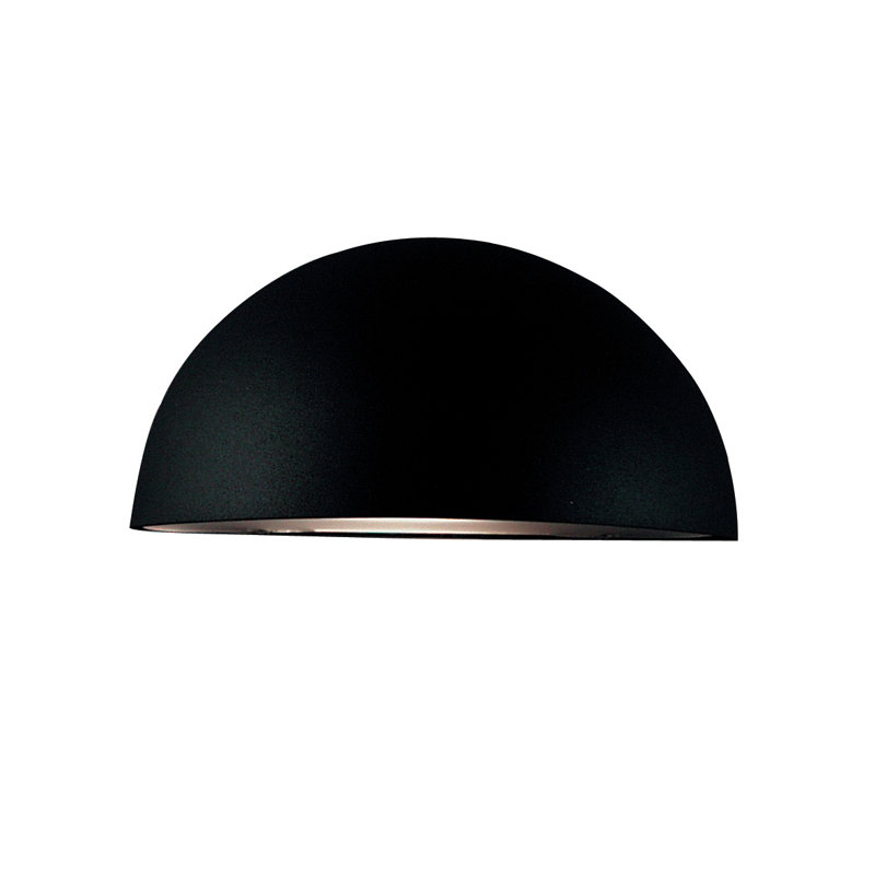 Wall light "Bucz Maxi", Black galvanised sheet steel