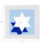 Serviette de table en satin de coton Star Of David