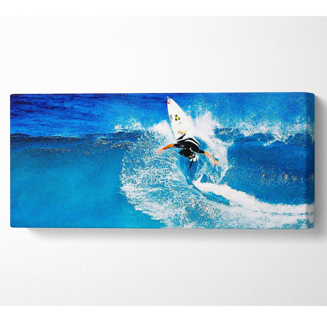 Surfer Twist Panoramaleinwand