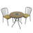 Haslemer 2 Seater Bistro Set with Cushions