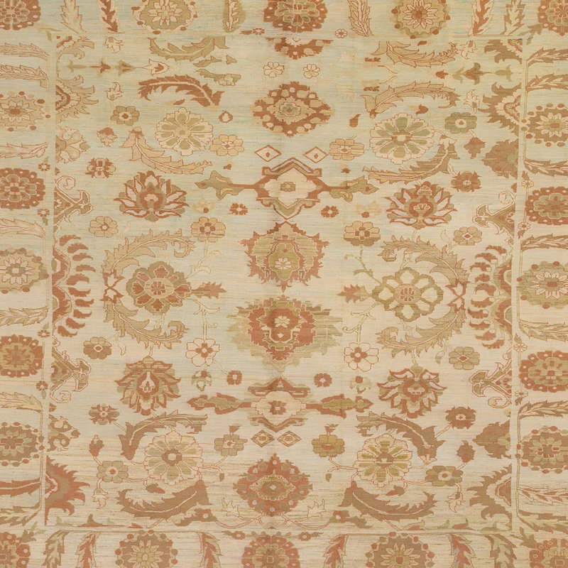 Tapis abstrait moderne 1683, Carré 4 pi