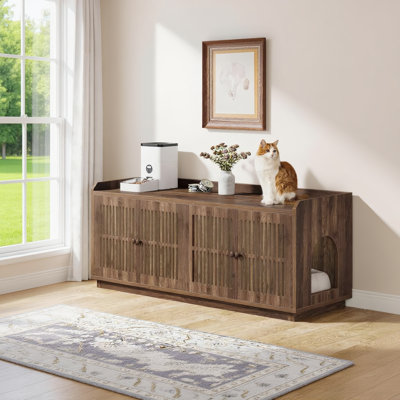 Meuble de toilette en bois pour animaux