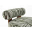 Tissu contemporain à rayures zébrées avec dossier cylindrique et mousse haute densité pour un confort confortable-1287704010