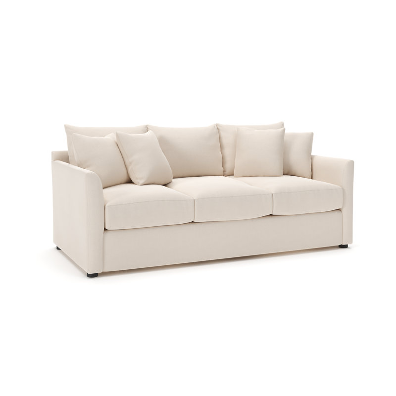 Cecelia Upholstered Sleeper Sofa, Canvas Canvas