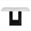 Ensemble de table à manger 5 pièces Sheena noir avec chaises grises