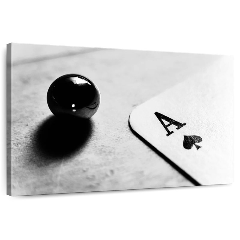Carte Ace of Spades de Senne BW, H 16 po x l 24 po