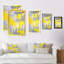 Gris et jaune fusionnant abstrait X - Peinture sur toile-1028049266-1028049267