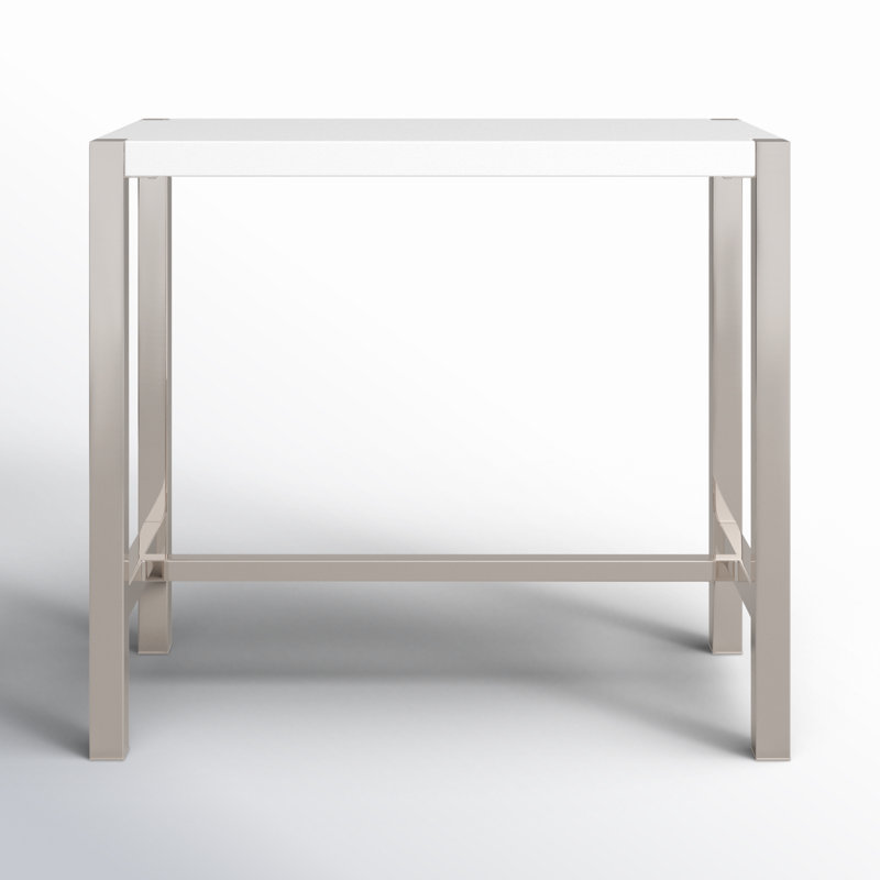 Dining Table, White, Bar Height (41" Height)