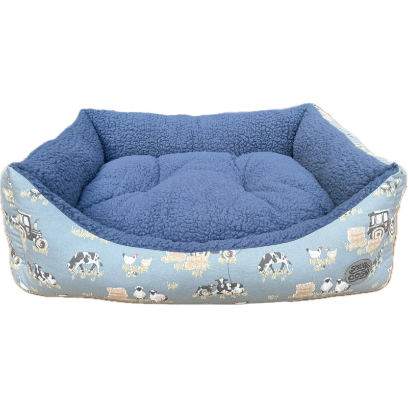 Pepperell Animal Print Polyester Pet Bed, 13cm H x 36cm W x 31cm D