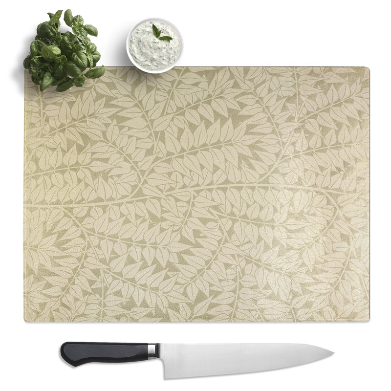 Branch Print By William Morris  Glass Chopping Board