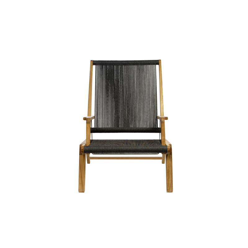Skagen Outdoor Teak Lounge Chair, No Cushion