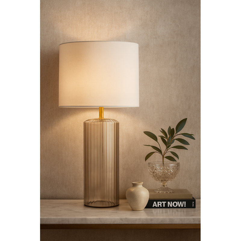Sandie 28" Table Lamp with Cotton Shade