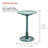 Alpine Corporation – 28" Tall Outdoor Bird Bath with Scrollwork Decoration – For Yard, Garden, Patio, or Deck, Green – Durable Polypropylene Construction-122430088