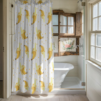 Rideau de douche standard 1 pièce Chill Banana Vibes