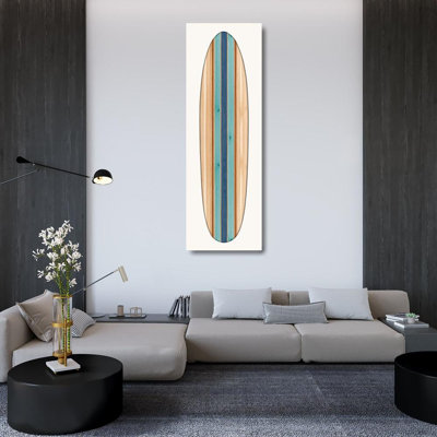 Rosecliff Heights Blake, Mad Gallery Wrapped Canvas Art Titled: Vintage Surfboard II