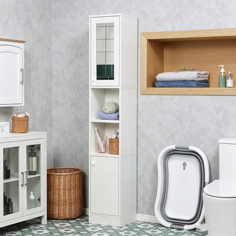 MDF / Particle Board Freestanding Linen Cabinet