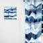 Abstrait abstrait vagues bleues classiques II - Rideau fractal - Velours obscurcissant - 1 panneau-107826175