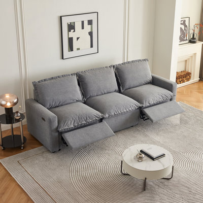 Upholstered 109.45 " Fabric Sofa