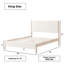 Base de lit en bois massif Ardin avec tête et pied de lit rembourrés crème-62291532-64633175