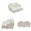 Canapé modulaire à assise profonde, canapé confortable avec repose-pieds Cloud, causeuse, canapé modulaire rembourré en velours côtelé 85,8 po pour salon, appartement et studio-114249309