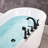 56" x 32" Freestanding Acrylic Bathtub with Wide Rim for Faucet Installation (Faucet Not Included)-58955081