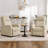 27" Wide Upholstered Manual Push Back Recliner With Side Pocket (Set Of 2)-147344427