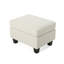 Repose-pieds rembourré, beige-1025444223