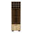Marsella Corner Bar Cabinet, Eight Built-In Wine Rack, Two Side Shelves Mahogany / Macadamia