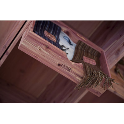Cedar Green Solid Wood Decorative Bin