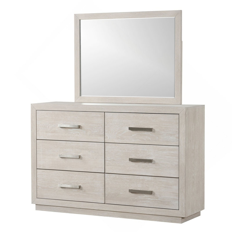 Mobilier de chambre transitionnel en miroir