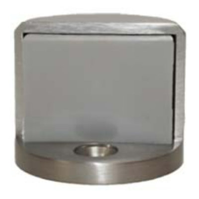 Wall Door Stop in Brushed Chrome