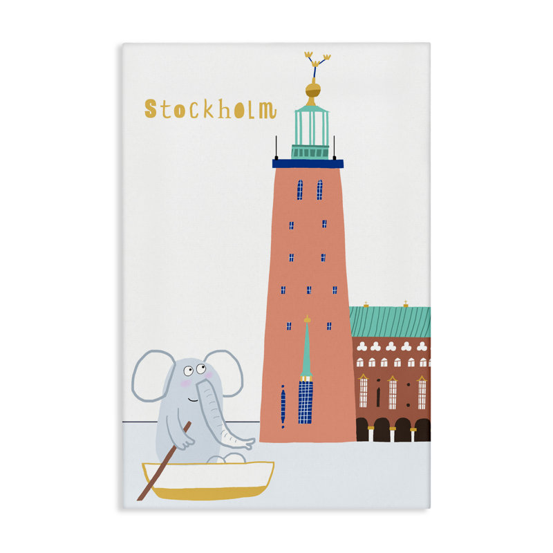 «Elephant in Stockholm», toile par Carla Daly