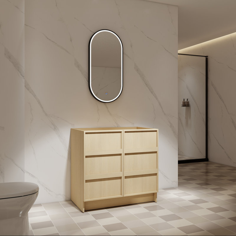 Base de meuble-lavabo 36 po avec portes à fermeture en douceur, 36"