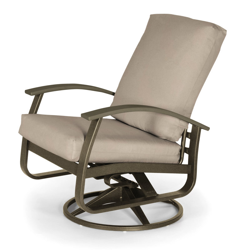 Belle Isle Outdoor Swivel Lounge Chair, Canvas Navy Sunbrella® Canvas, Textured Beachwood, Beachwood P40