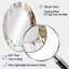 Abstrait moderne blanc et or - Miroir mural ovale moderne blanc-1375043355